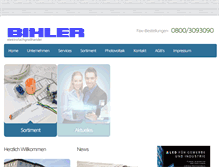 Tablet Screenshot of bihler-co.de